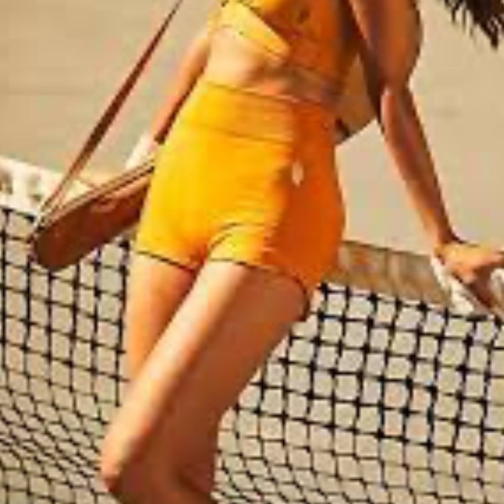 Vibrant Ribbed‑Ruffle Shorts – 7‑Piece Bundle $190 (Free People)